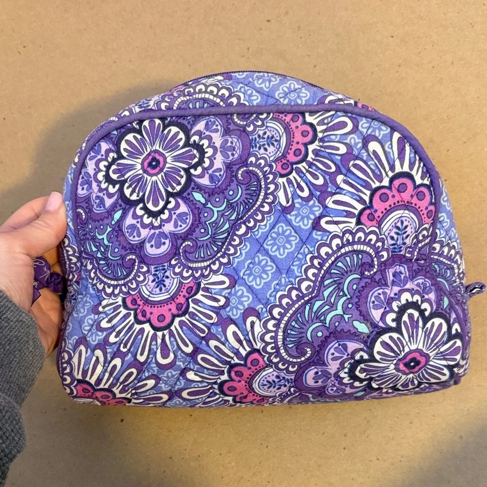 Vera Bradley 2016 RETIRED Lilac Tapestry Cosmetic Bag